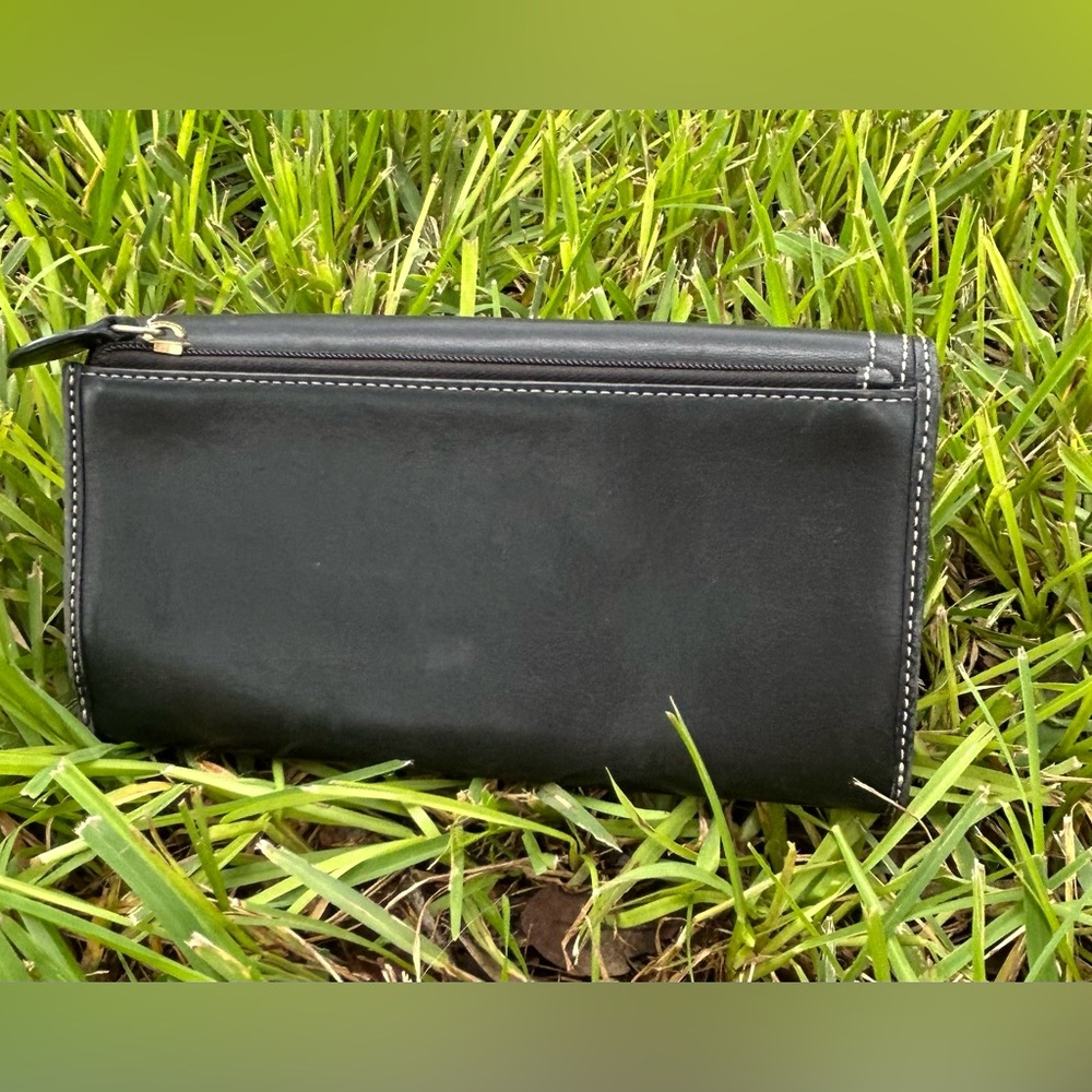 Coach Black Leather Clutch - Picture 2 of 7